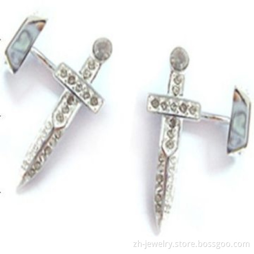 Alloy/Zinc-alloy Cufflinks, Customized Shapes are Accepted